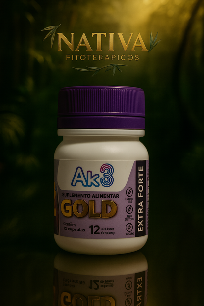 AK3 Gold Extra Forte Suplemento Alimentar 12 Capsulas