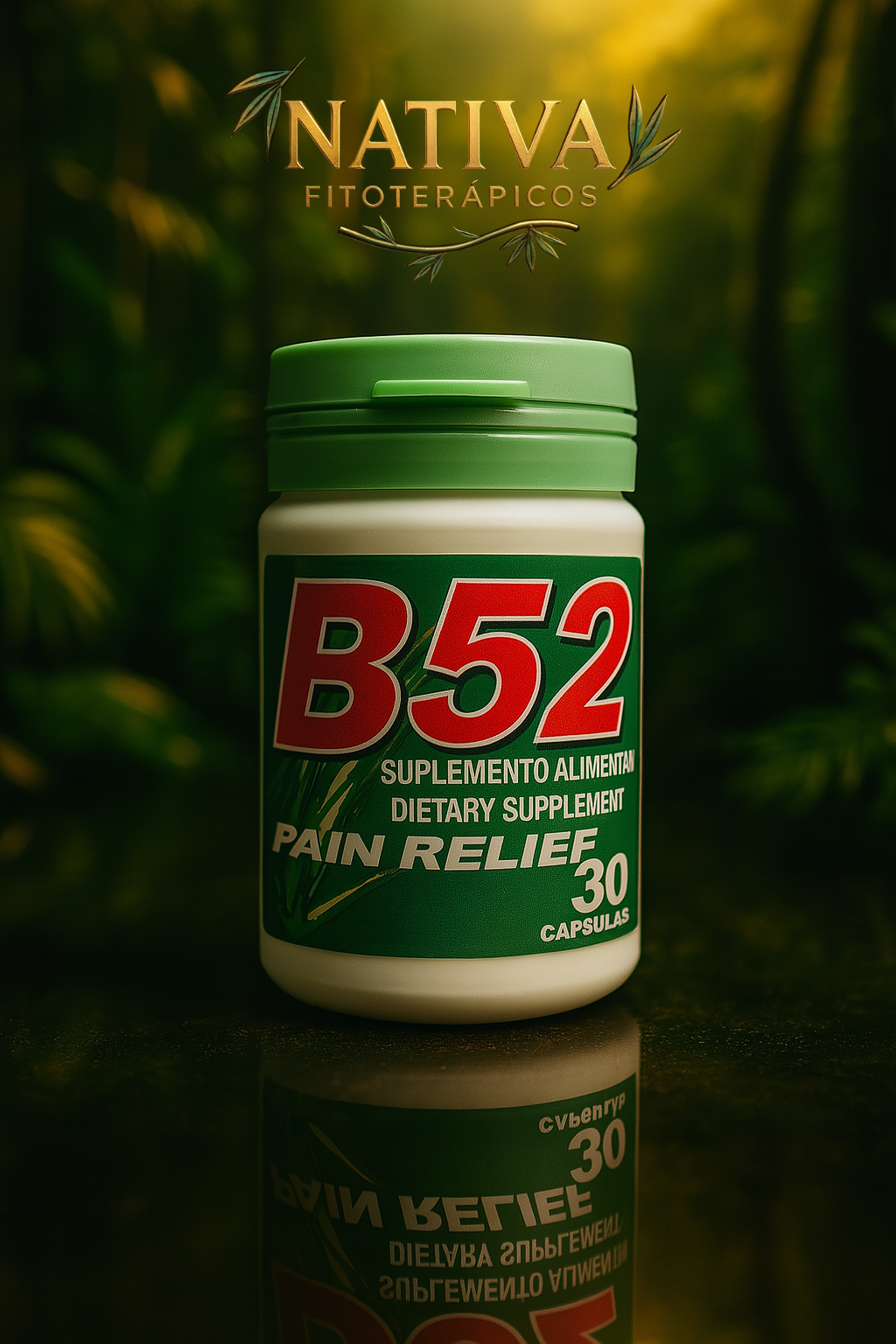 B52 Pain Relief Suplemento Alimentar 30 Cápsulas