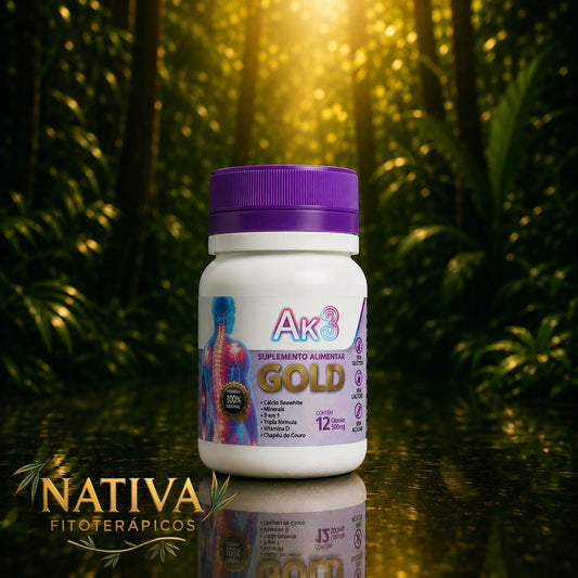 AK3 Gold Extra Forte Suplemento Alimentar 12 Capsulas