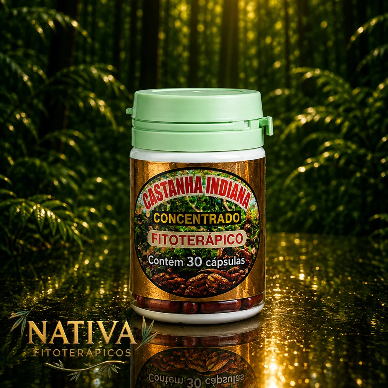 Castanha Indiana Concentrado 30 Cápsulas Original
